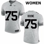 NCAA Ohio State Buckeyes Women's #75 Alex Boone Gray Nike Football College Jersey GUA0745BK